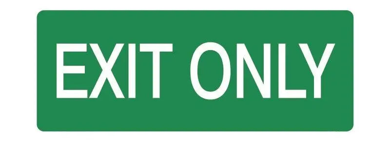 Exit Only Luminous Sign Industroquip