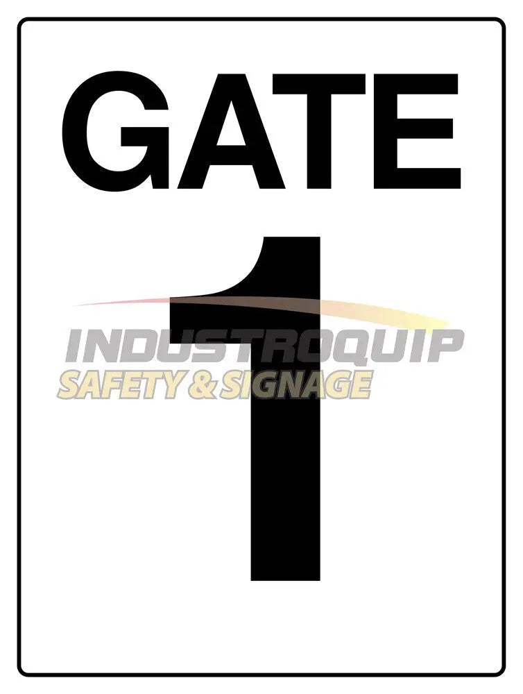 Gate 1 Construction Site Gate Signs Industroquip