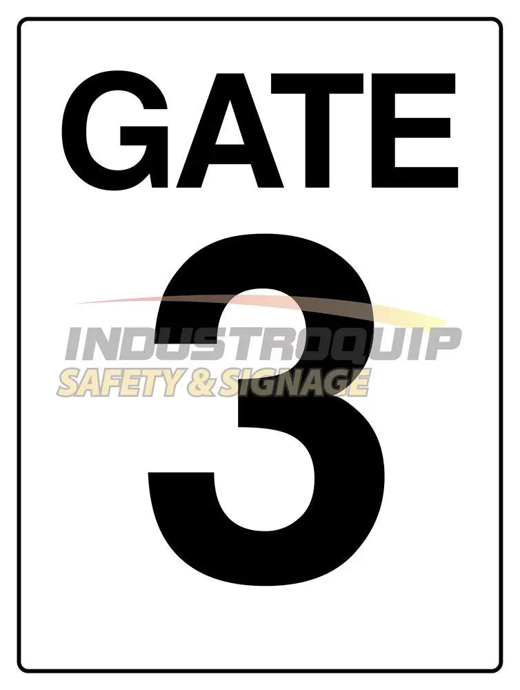 Gate 3 Construction Site Gate Signs Industroquip
