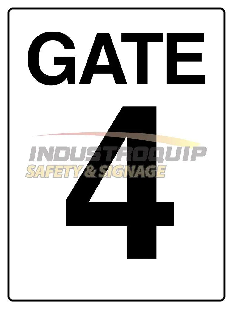 Gate 4 Construction Site Gate Signs Industroquip