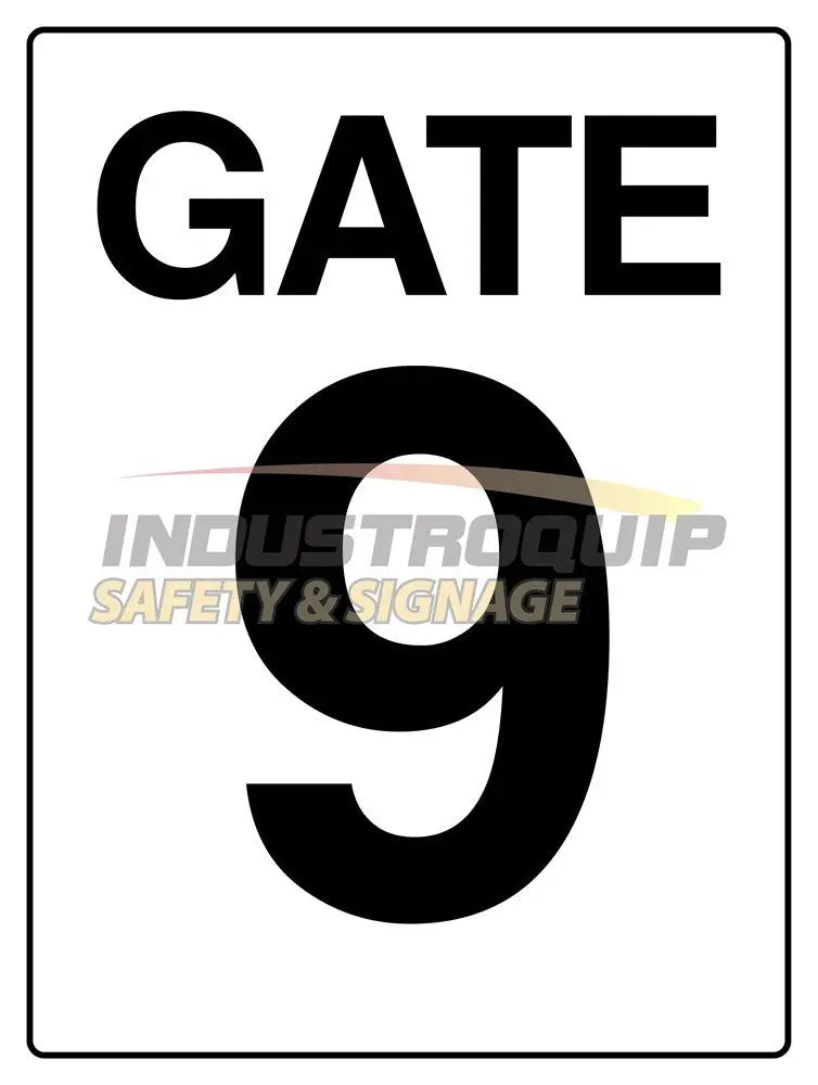 Gate 9 Construction Site Gate Signs Industroquip