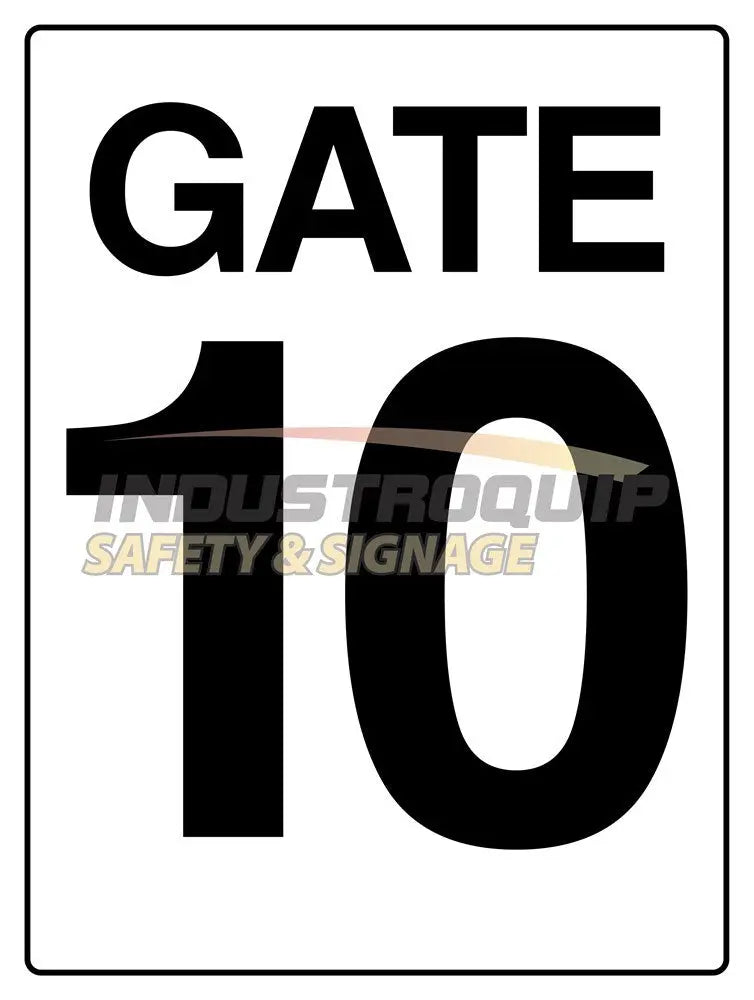 Gate 10 Construction Site Gate Signs Industroquip
