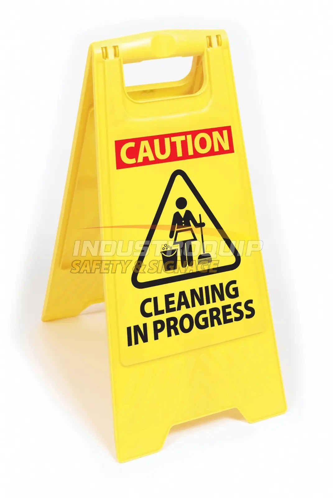 Plastic Floor Safety Sign - Cleaning In Progress Industroquip