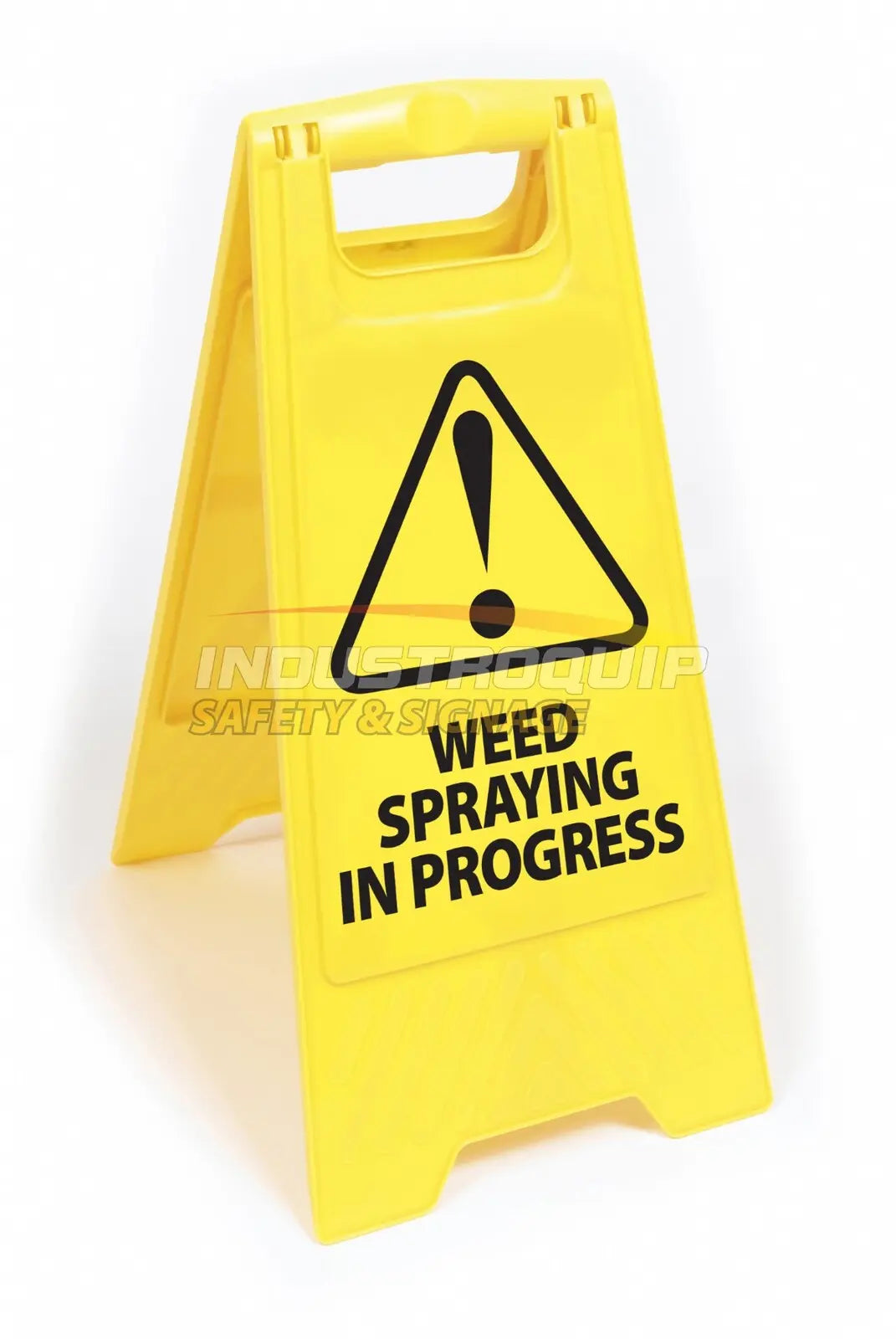 Warning Weed Spraying in Progress Floor Sign Industroquip