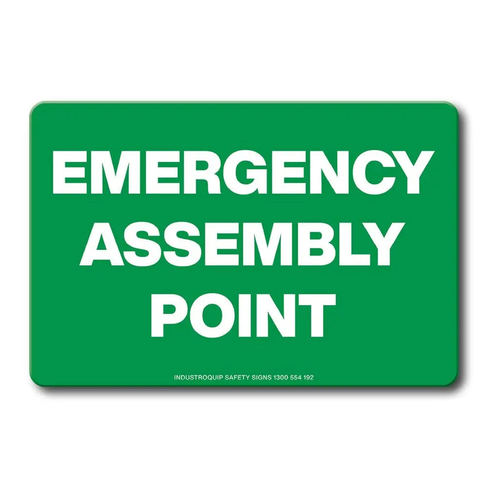 Swing Stand Sign Only - Emergency Assembly Point Industroquip