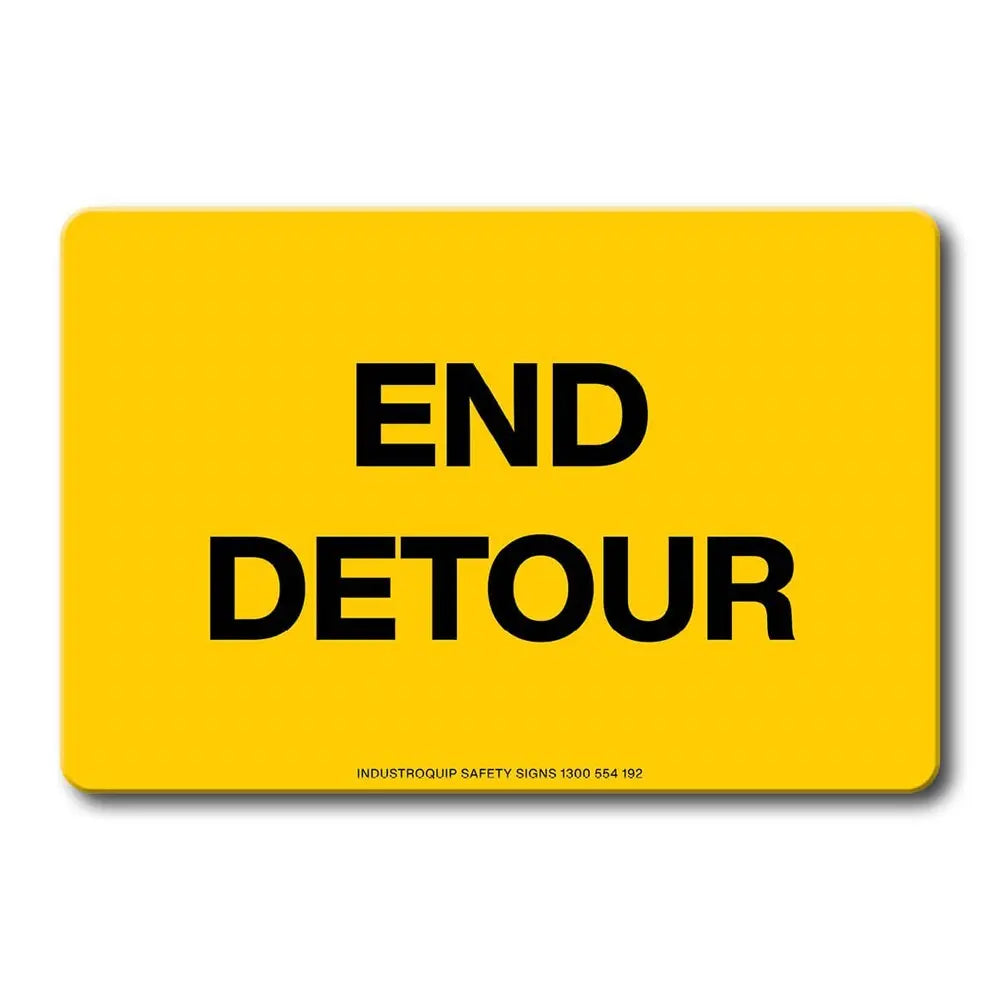 Swing Stand Sign Only - End Detour Industroquip