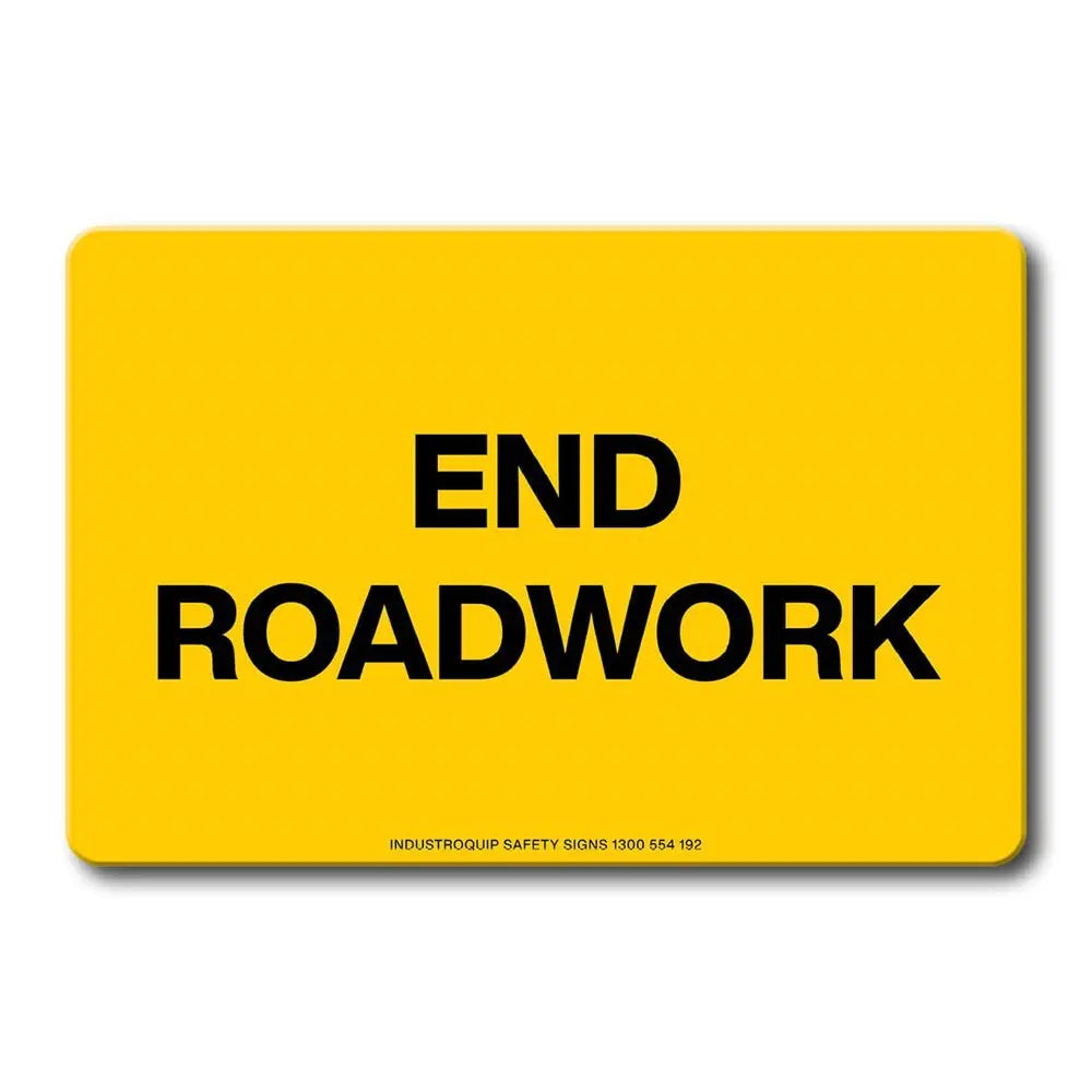 Swing Stand Sign Only - End Roadwork Industroquip
