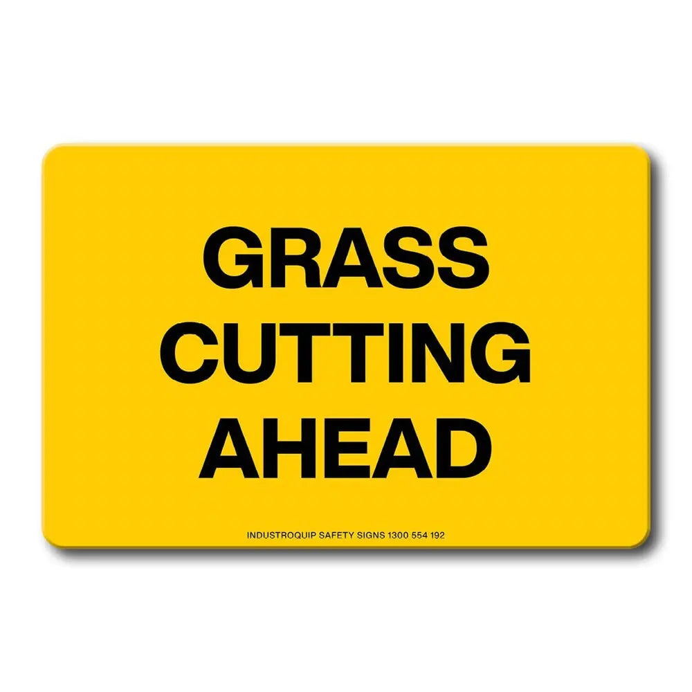 Swing Stand Sign Only - Grass Cutting Ahead Industroquip