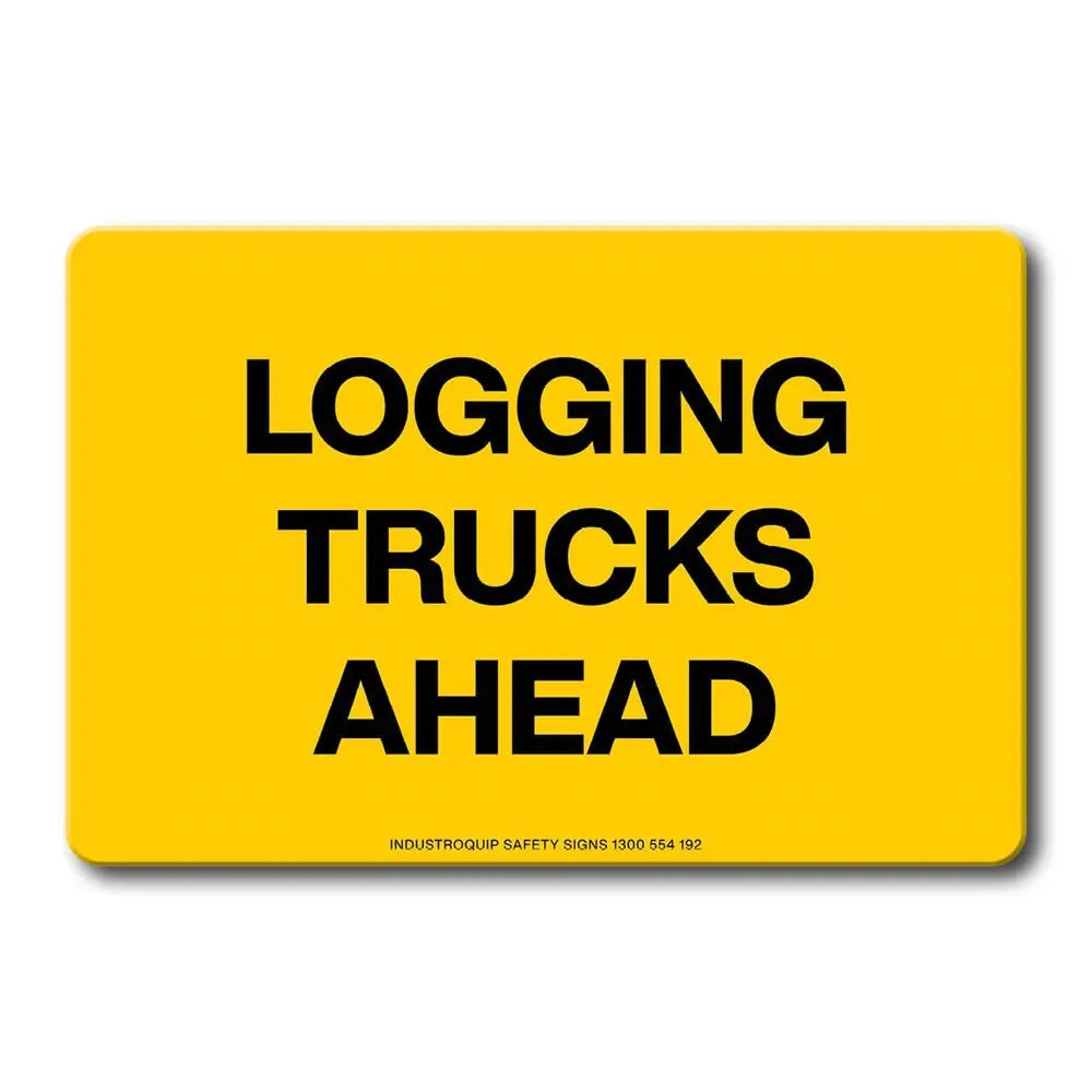 Swing Stand Sign Only - Logging Trucks Ahead Industroquip