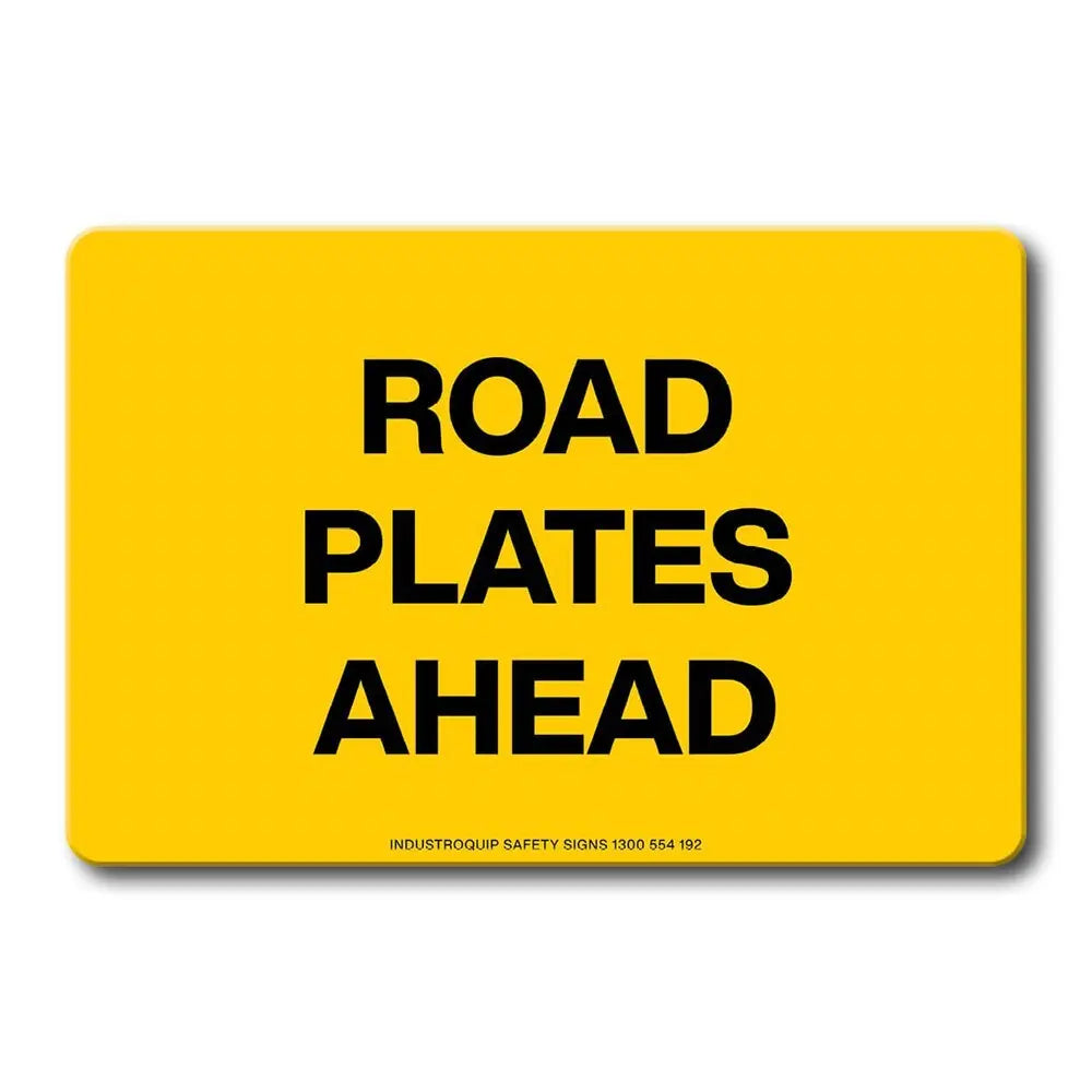 Swing Stand Sign Only - Road Plates Ahead Industroquip