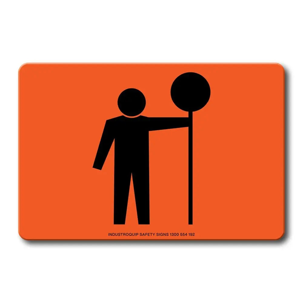 Swing Stand Sign Only - Traffic Controller (Orange) Industroquip