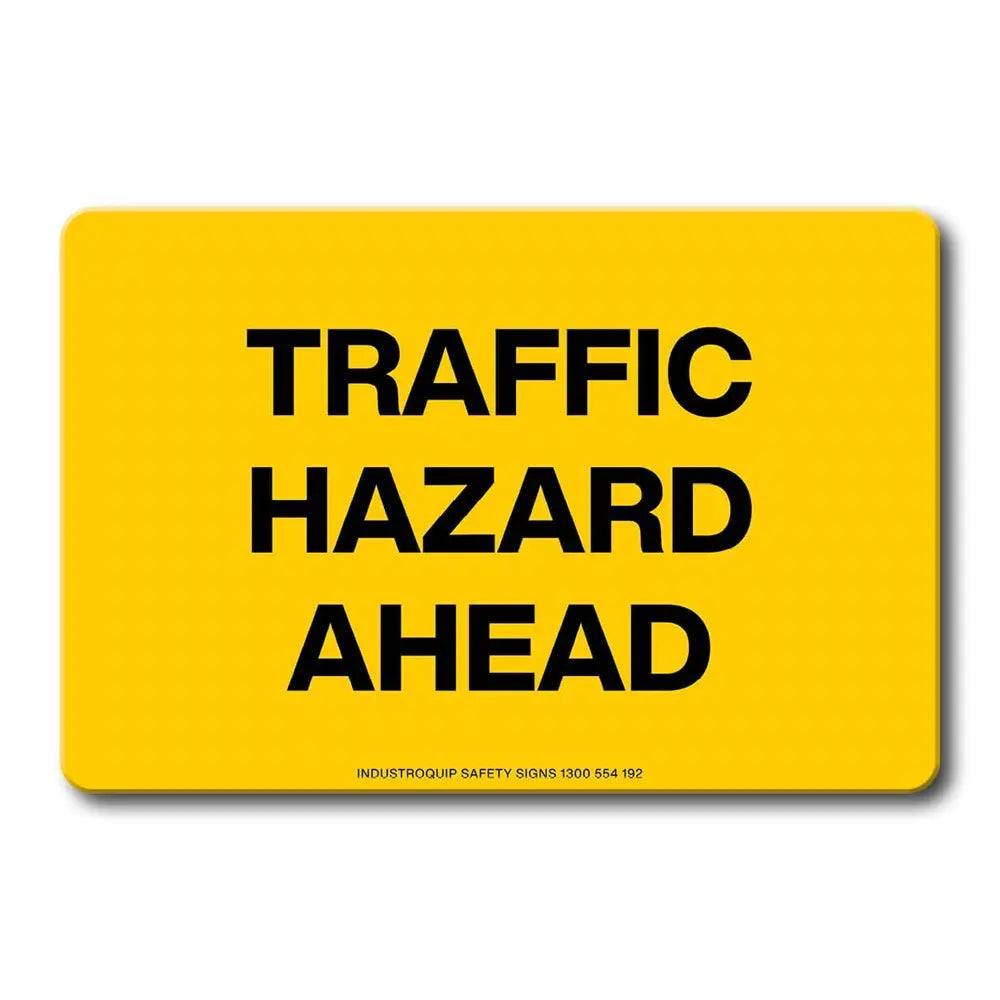 Swing Stand Sign Only - Traffic Hazard Ahead Industroquip