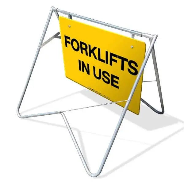 Swing Stand & Sign - Forklifts In Use Industroquip