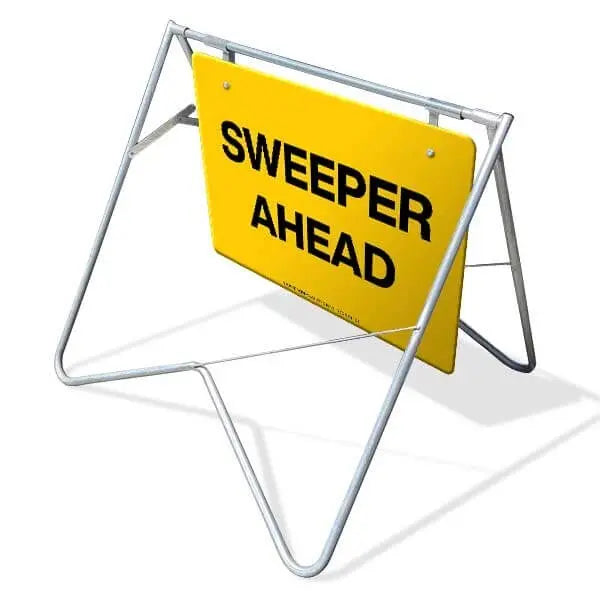 Swing Stand & Sign - Sweeper Ahead Industroquip
