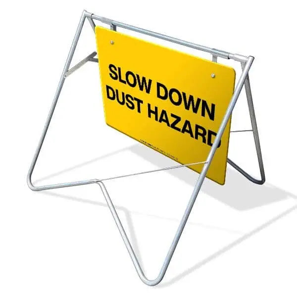 Swing Stand & Sign - Slow Down Dust Hazard Industroquip