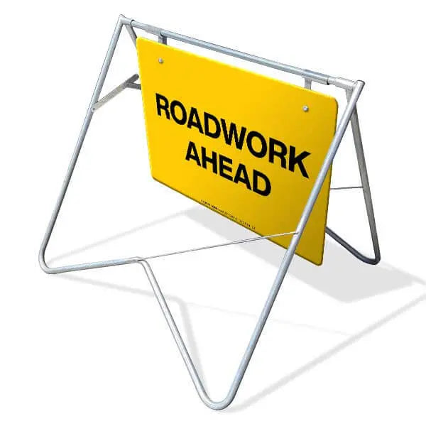 Swing Stand & Sign - Roadwork Ahead Industroquip