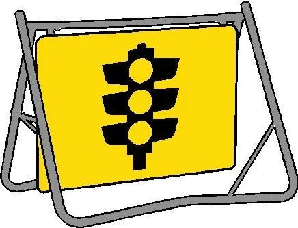 Swing Stand & Sign - Traffic Lights - 900 x 600mm Industroquip