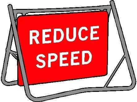 Swing Stand & Sign - Reduce Speed - 1200 x 900mm Industroquip