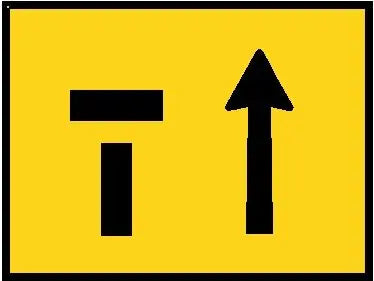 Boxed Edge Road Sign - Lane Status Left Closed