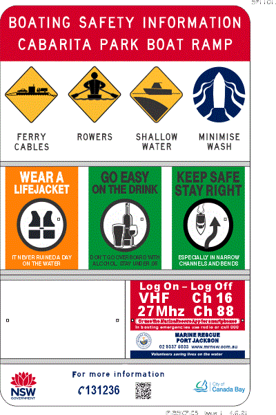 Customised Boating Safety Information Board for NSW Boat Ramps Industroquip