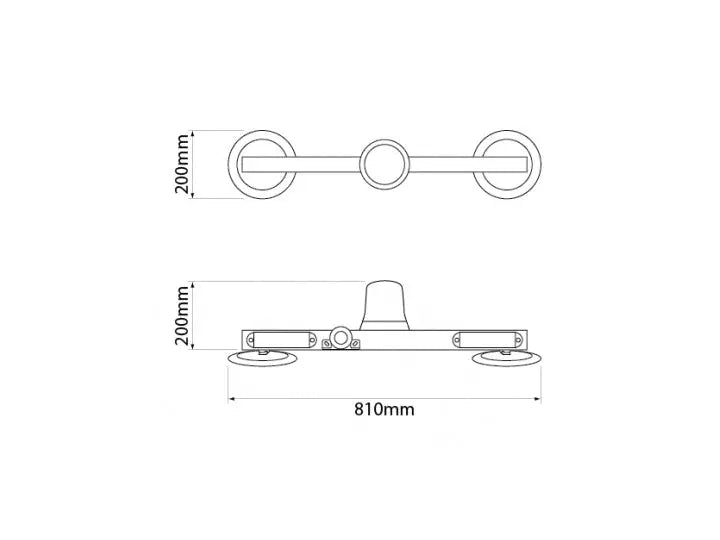 Ionnic™ Minebar With Amber Rotating Beacon, Reversing Alarm & Magnetic Base - 750mm ionnic