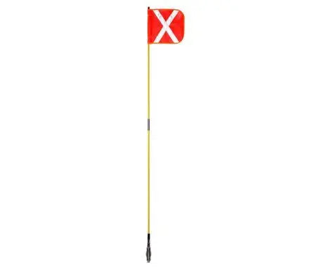 Exoguard™ 1.2 Metre Premium Mining Whip Flag including all and Fittings Industroquip