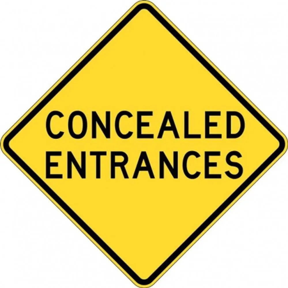 W2-204A Concealed Entrances- Class 1 Reflective - 600mm x 600mm Industroquip