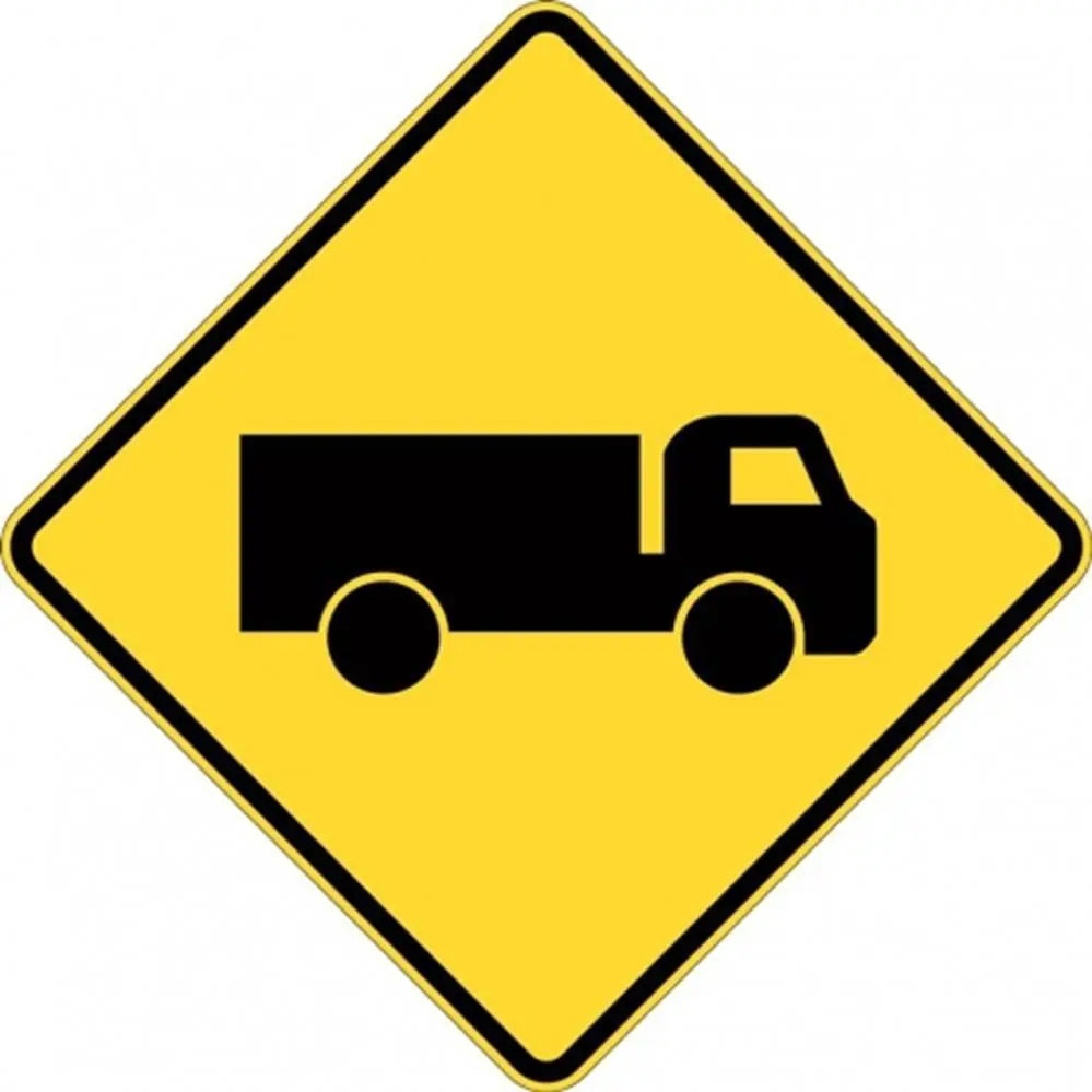 W5-22 Trucks Crossing Or Entering (Symbolic) Industroquip