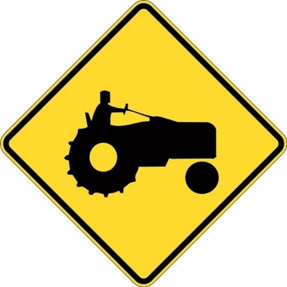 W5-236A Tractor Sign- Class 1 Reflective - 600mm x 600mm Industroquip