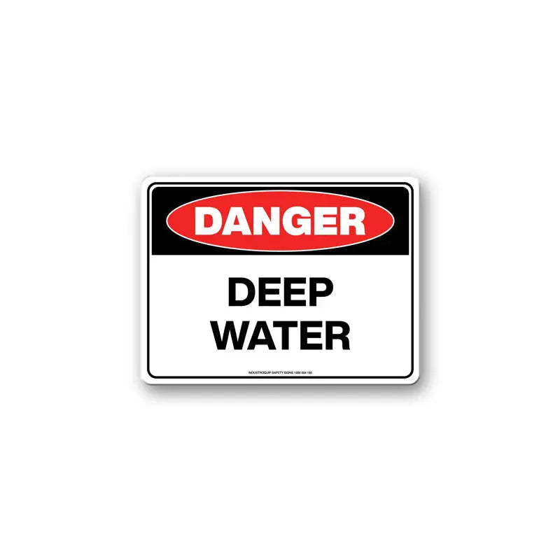 Danger Sign - Deep Water Industroquip