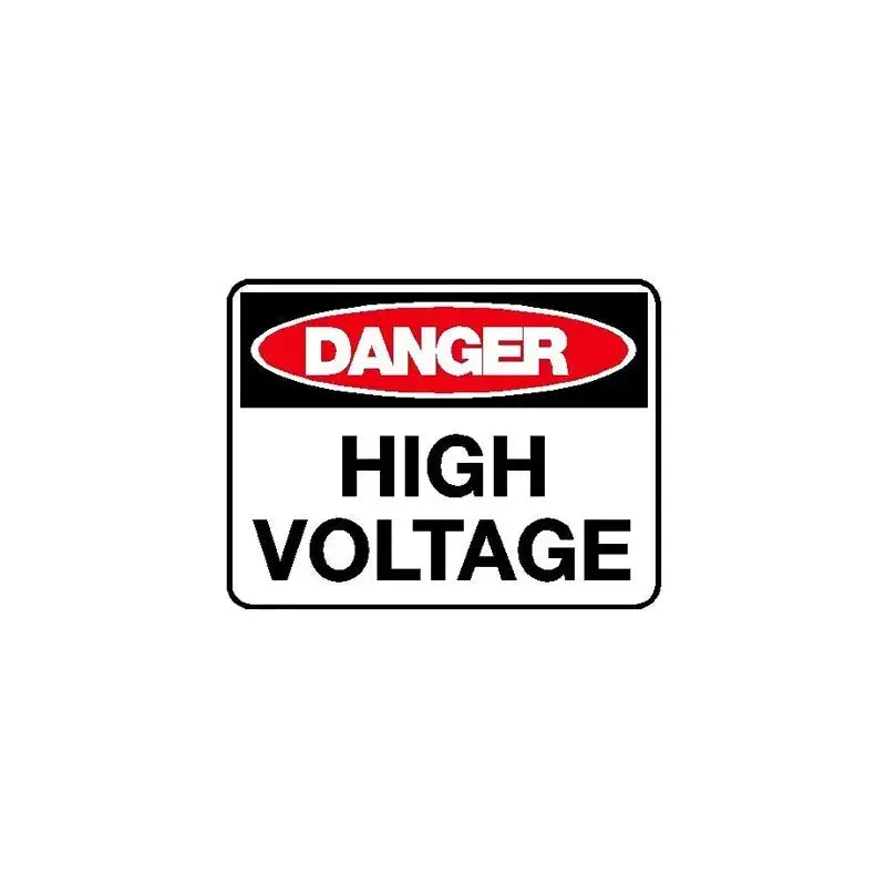Danger Sign - High Voltage | AS/NZS 1319 Safety Signs | Industro Australia