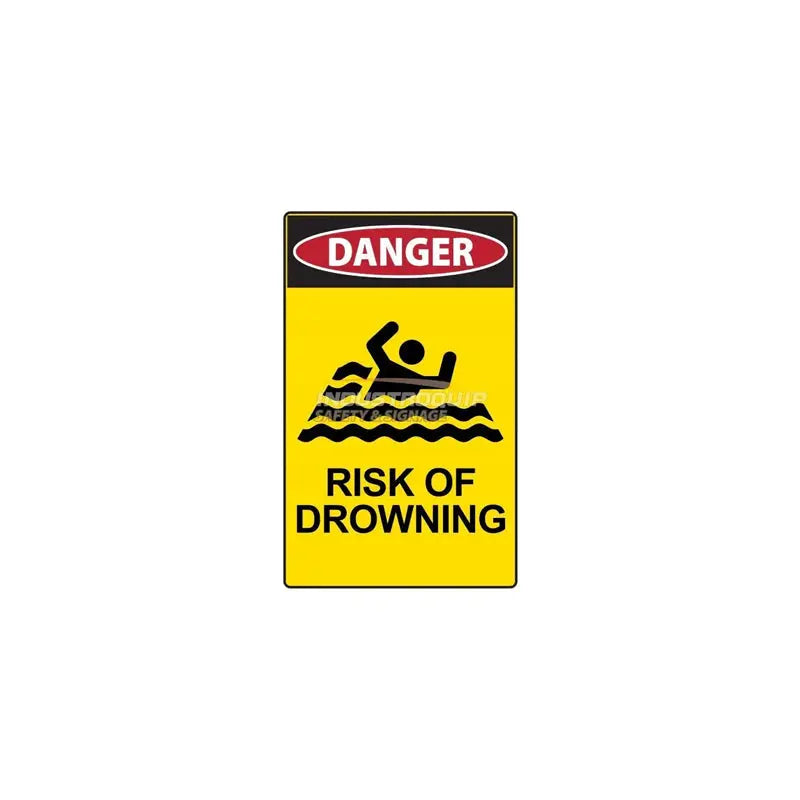 Danger Sign - Risk Of Drowning Industroquip