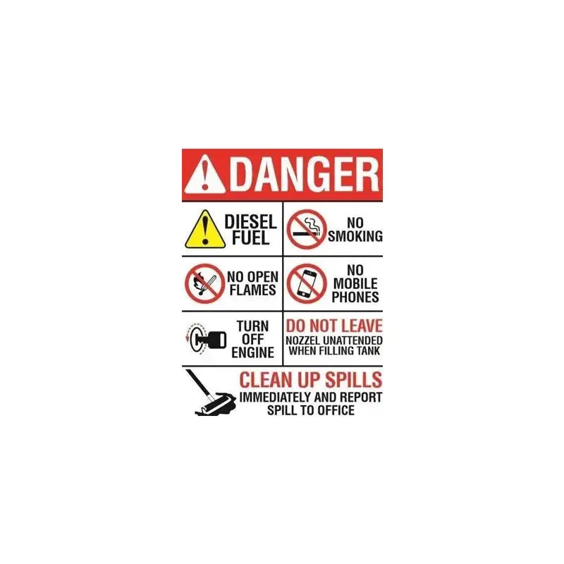 Fuel Offloading Sign Get Essential Diesel Refuelling Safety Signs Now!