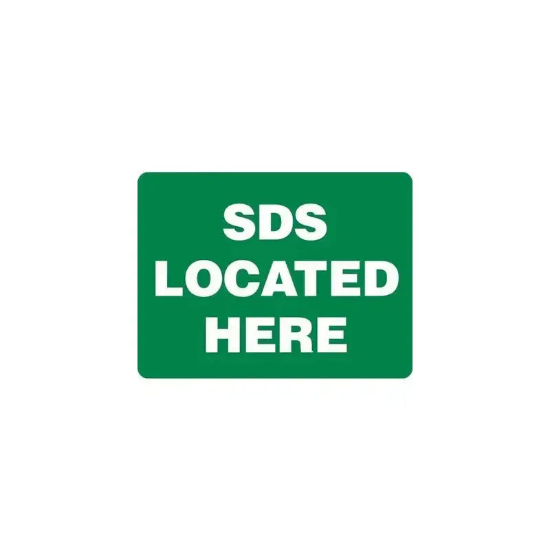 Emergency Sign - SDS Located Here | AS/NZS 1319 Safety Signs | Industro Australia