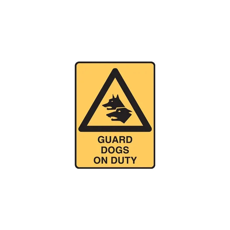 Guard Dog Warning Sign Industroquip