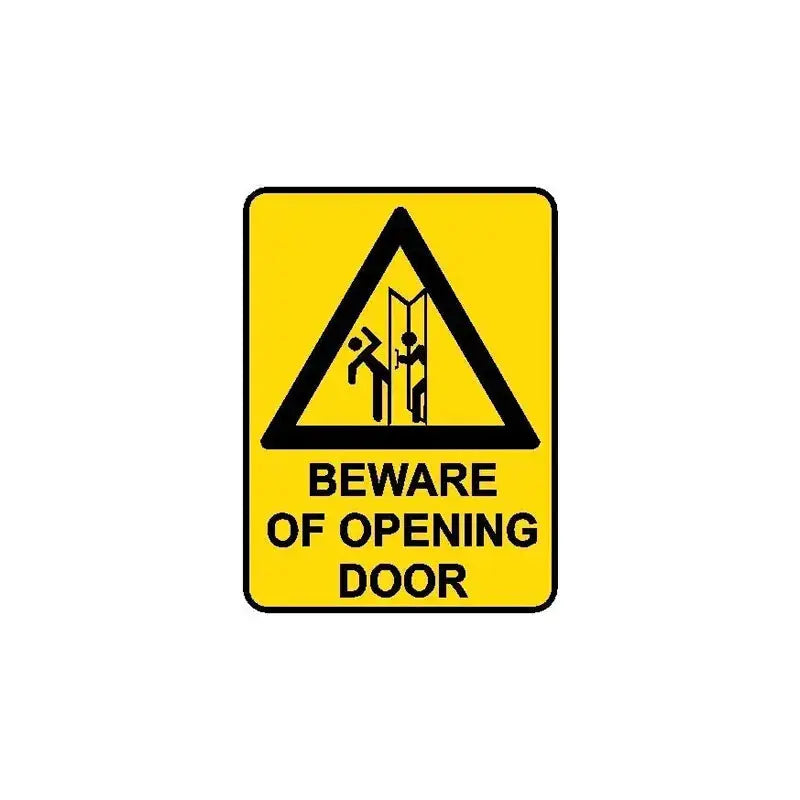 Hazard Sign - Beware of Opening Door | AS/NZS 1319 Safety Signs | Industro Australia