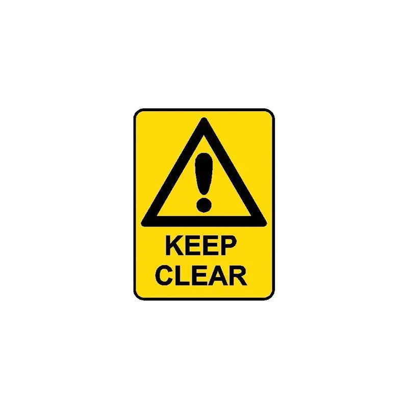 Hazard Sign - Keep Clear Industroquip