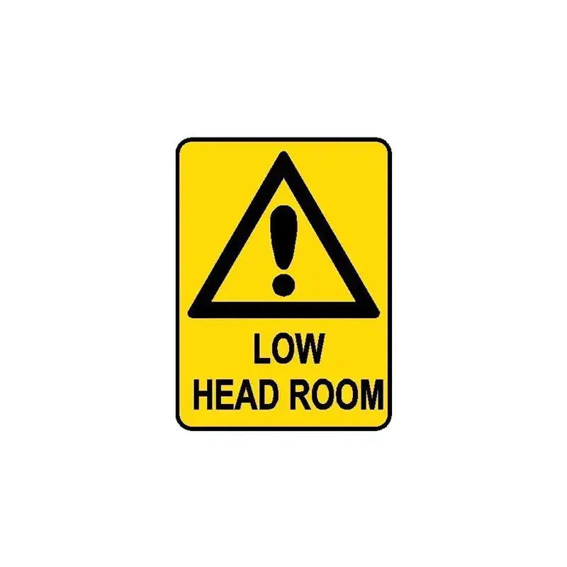 Hazard Sign - Low Headroom | AS/NZS 1319 Safety Signs | Industro Australia