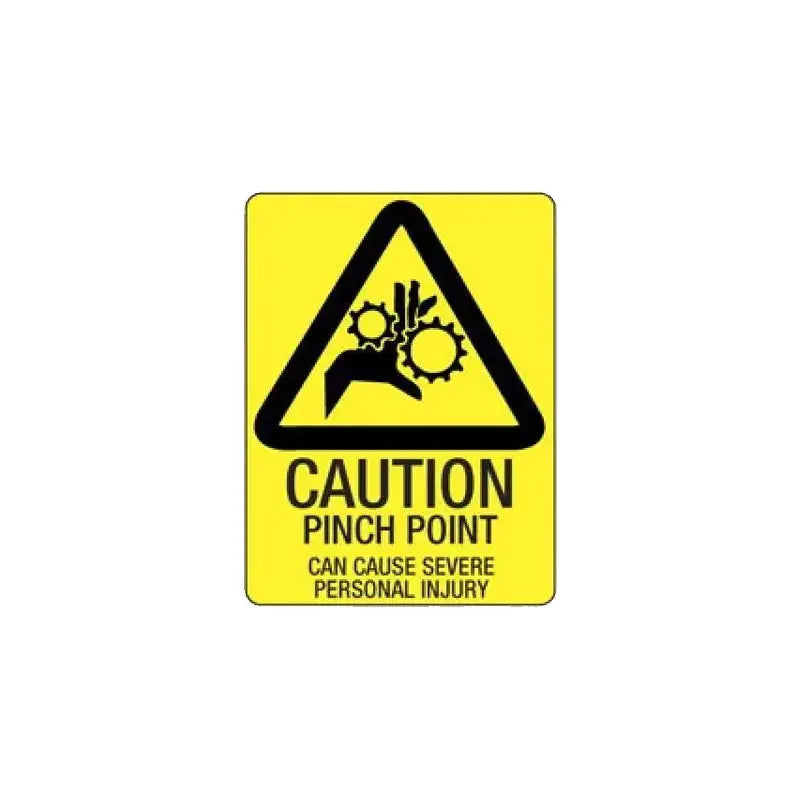 Hazard Sign - Pinch Point | AS/NZS 1319 Safety Signs | Industro Australia