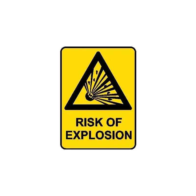 Hazard Sign - Risk of Explosion | AS/NZS 1319 Safety Signs | Industro Australia