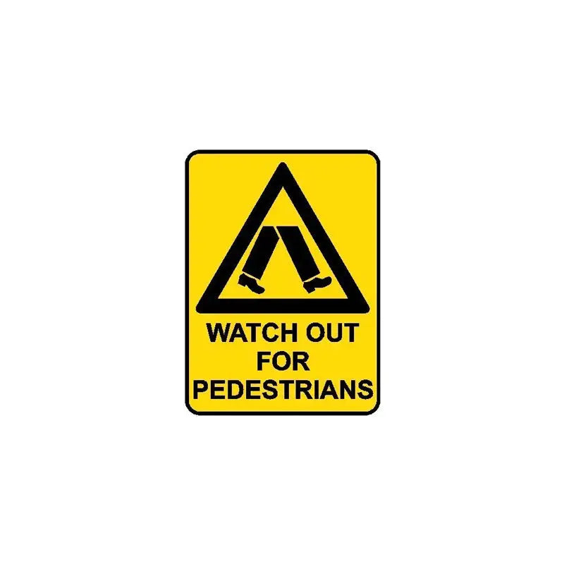 Hazard Sign - Watch Out For Pedestrians Industroquip