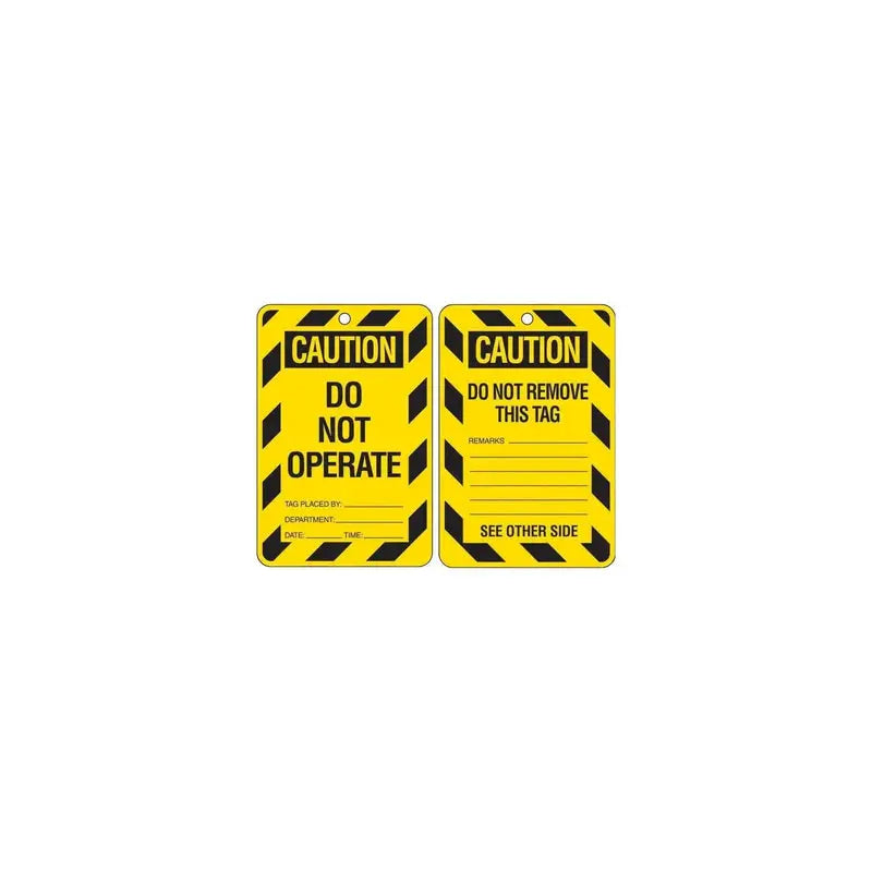 Lockout Tags - Caution Do Not Operate