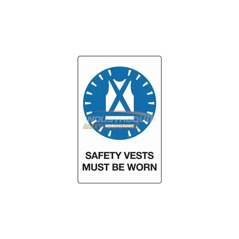 Mandatory Sign - Safety Vest Must Be Worn | AS/NZS 1319 Safety Signs | Industro Australia