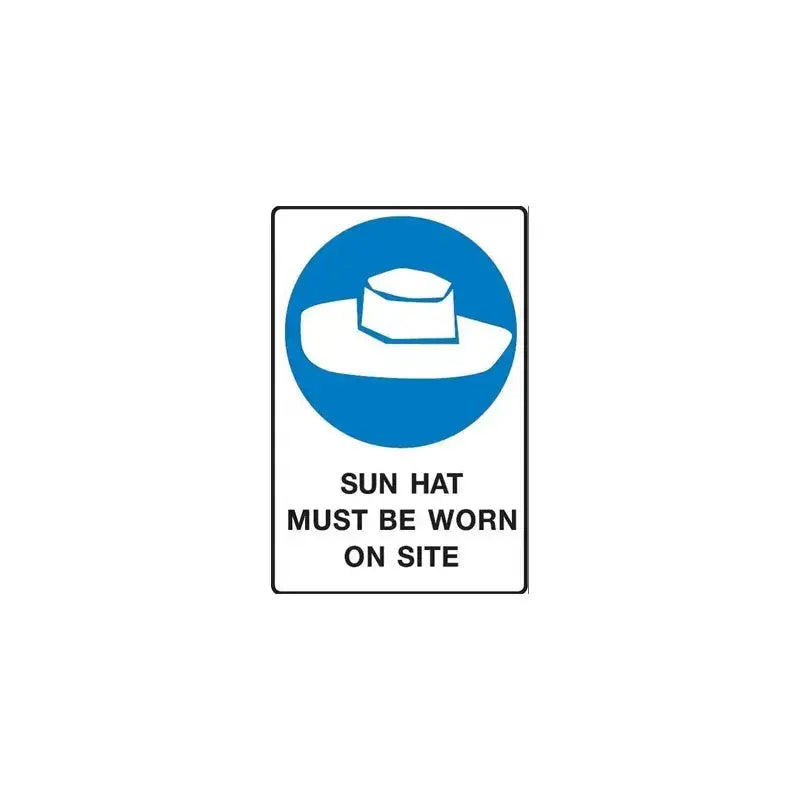 Sun Protection Hat Must Be Worn Sign Industroquip